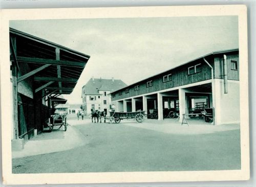 Limburgerhof Gutsbetrieb Limburgerhof Fuhrwerke Verwaltungsgebäude Maschinenhalle Wagenschuppen