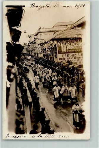 Bogota Procession de la Fete-Dieu Mai 1921