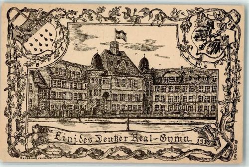Köln Deutz 105 Real Gymnasium Wappen sign.