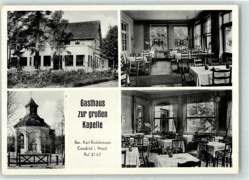 Coesfeld Gasthaus zur großen Kapelle Gastraum Kapelle
