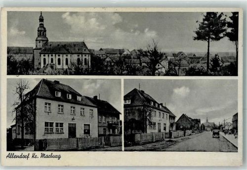 Allendorf Kirche Oldtimer WK II Stempel
