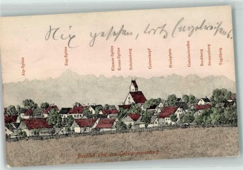 86807 W8938 Buchloe 1908 - Alpenkette