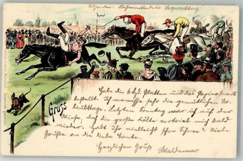 1899 Gruss aus Humor Adelskorrespondenz Zieher, Ottmar