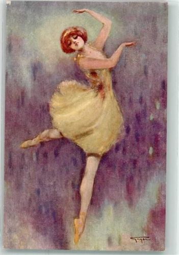 sign. Gayac Danseuse Ballerina Verlag P.J. Gallais & Cie Paris Nr. 354 Ballett Künstlerkarte