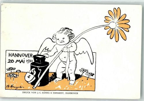 W3000 Hannover Wahl Urne 20. Mai 1911 Engel Blume Hengeler, A. Gebrauchsspuren