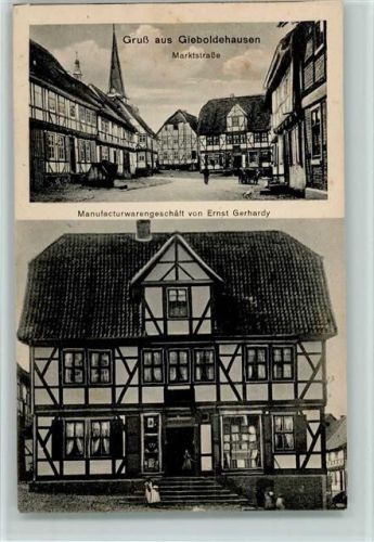 Gieboldehausen Marktstrasse, Manufacturengeschäft, AK