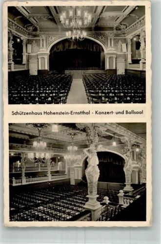 Hohenstein-Ernstthal Etablissement Schützenhaus Konzert- und Ballsaal Bühnensaal