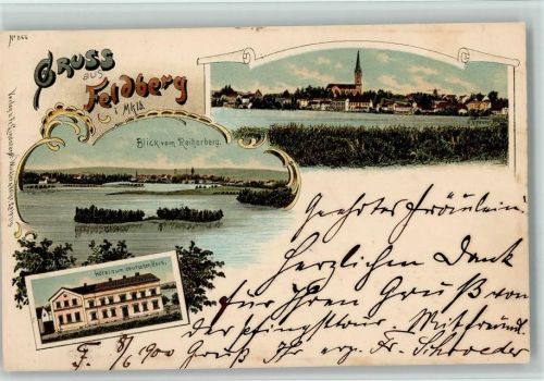 Feldberg 1900 Gruss aus - Hotel z. deutschen Haus, Verlag Winkler & Voigt 866 AK Gute Erhaltung