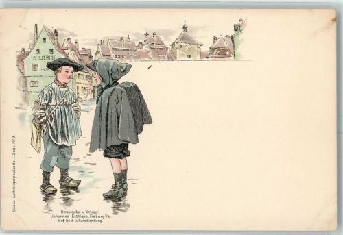 1898 Verlag Elchlepp Elsass-Lothringen I. Serie Nr. 9 , Holzschuhe AK