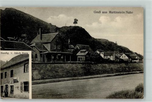 55627 W6574 Martinstein - Handlung von Jakob Stern Bahnpost Bigerbrück - Saarbrücken Zug 2323