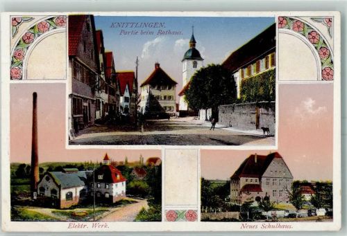 75438 W7134 Knittlingen - Beim Rathaus Elektr. Werk Neues Schulhaus