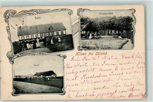 Tondern 1905 P. Nielsen Gaard Kroen Skolen Sölsted