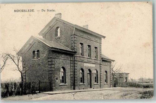 Moorslede Bahnhof AK Bahnhof Belgien 1916