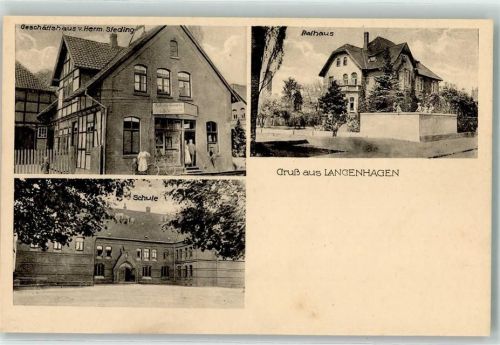 Langenhagen Geschäftshaus Herm. Sieding Rathaus Schule