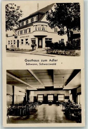 Schwann Gasthaus zum Adler Metzgerei Saal