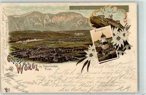6300 Wörgl 1899 Lithographie Maria Stein Hohe Salve