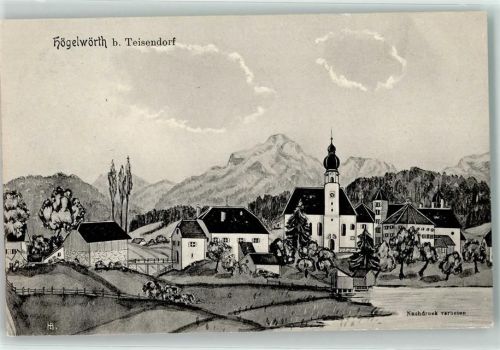 Teisendorf 1906 Kirche Högelwörth