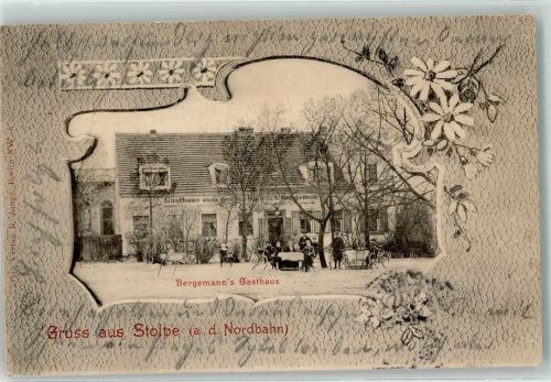 Stolpe 1903 Gasthaus Bergemann Fahrrad