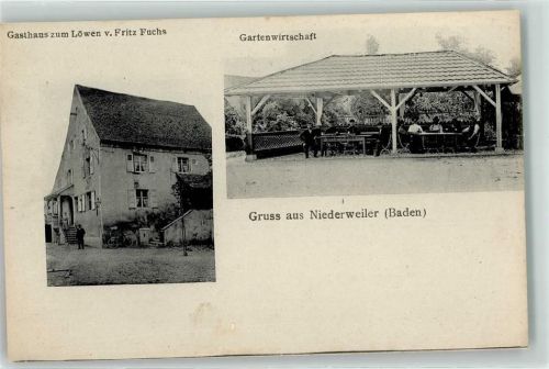 Niederweiler Gasthaus zum Löwen Gartenwirtschaft