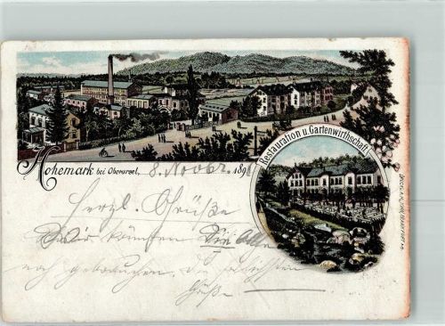 Oberursel 1896 Gasthaus Hohemark Fabrik