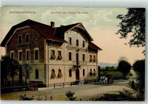 87640 W8954 Biessenhofen 1912 - Gasthaus Anton Mentner