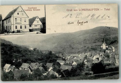 Lohrhaupten 1911 Gasthaus Ludwig Kramer