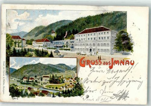 Bad Imnau 1901 sign. Schreiber