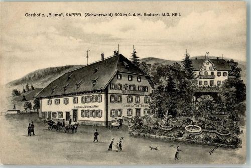 Kappel Gasthaus zur Blume Dackel signiert