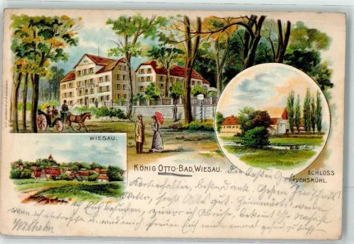 Wiesau 1905 König Otto-Bad Schloß Fuchsmühl