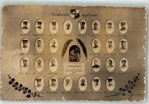 Böhl-Iggelheim Turnverein Iggelheim Portrait Gedenk-Tafel sign. Jeckel
