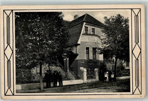 Genthin Villa Bahnpost Berlin- Zug 316 Foto AK