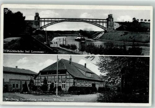 Levensau Hochbrücke Levensau Gasthaus Waldkrug