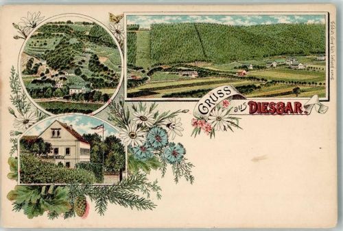 01612 O8401 Diesbar-Seußlitz Lithographie