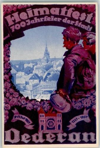 09569 O9388 Oederan - Heimatfest 700 Jahrfeier der Stadt Oederan signiert