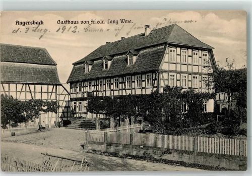 Angersbach Gasthaus Friedrich Lang Wwe.