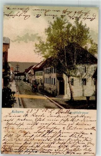 Achern 1902 Hauptstraße