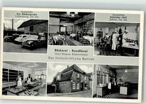 24238 W2319 Selent , Holst Foto AK Bäckerei-Konditorei Hans Wegner Der fortschrittliche Betrieb Innenaufnahmen