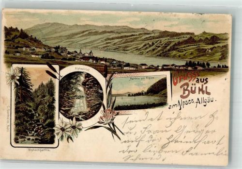 Bühl 1899 Alpsee Alpachfall Alpachpartie