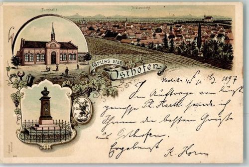Osthofen 1897 Denkmal Turnhalle