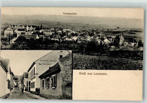 Lonsheim Gasthaus-Bäckerei Karl Hilsdorf