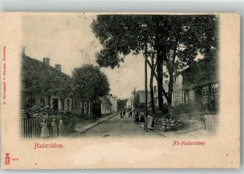 Hadersleben 1902 Alt-Hadersleben Dorfstraße