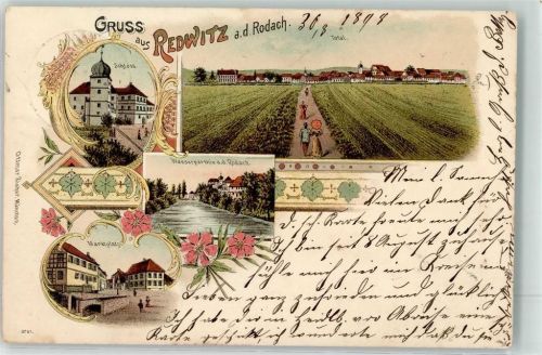 Redwitz 1898 Schloss Marktplatz Rodach Ottmar Zieher