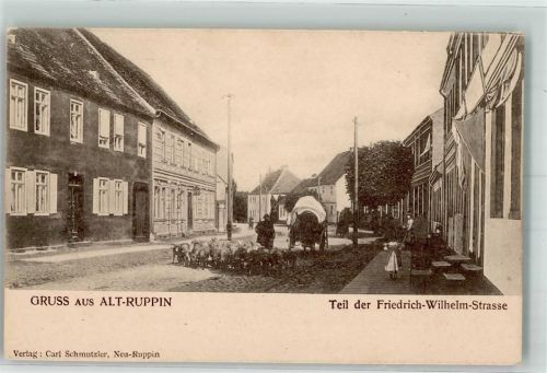 Alt Ruppin Friedrich Wilhelm-Straße Schäfer Schafherde