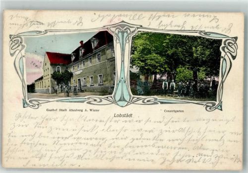 04552 O7206 Lobstädt - Gasthaus Stadt Altenburg A. Winter Konzertgarten