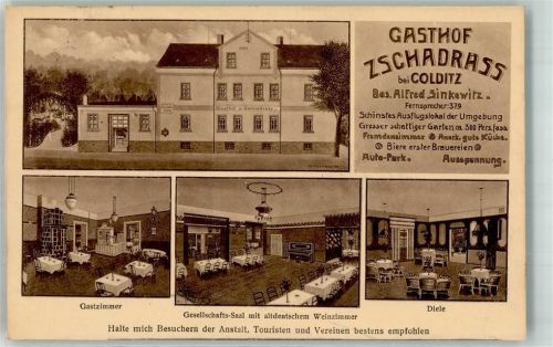 Colditz Gasthaus Zschadras Alfred Sinkewitz