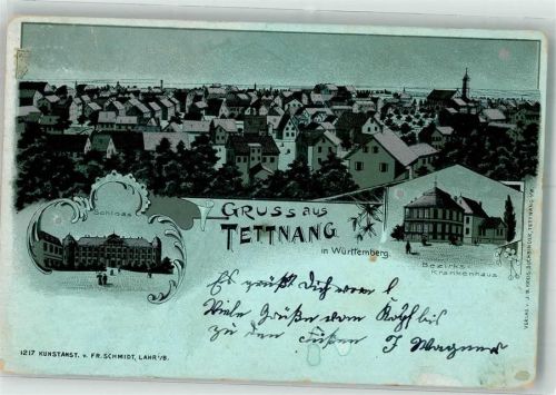 Tettnang 1900 Schloß Bezirks-Krankenhaus