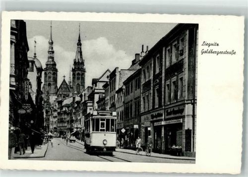 Liegnitz Goldbergerstraße Straßenbahn Fahrrad