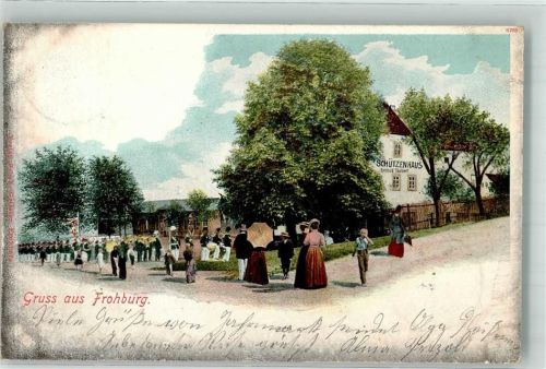 Frohburg 1902 Gasthaus Schützenhaus Reinhold Taubert
