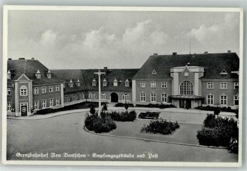 Bentschen 1934 Postamt Grenze Bahnhof Neu Bentschen