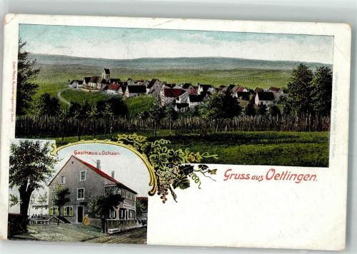 79576 W7858 Ötlingen 1910 - Gasthaus zum Ochsen Weinreben